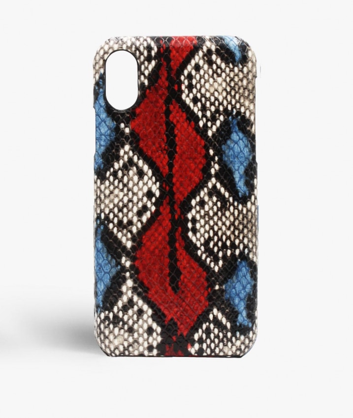 Coque iPhone Xs Max Snake Cobalt/Red