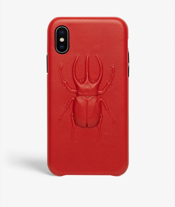 Coque iPhone Xs Max Beetle Calf Red