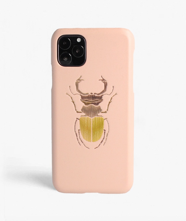 Coque iPhone 11 Pro Max Beetle Calf Dusty Pink