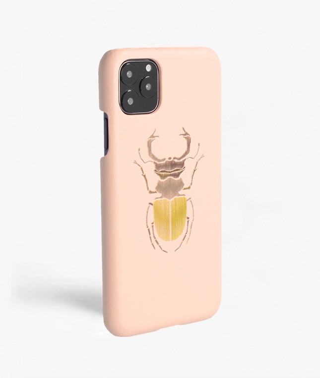 Coque iPhone 11 Pro Max Beetle Calf Dusty Pink