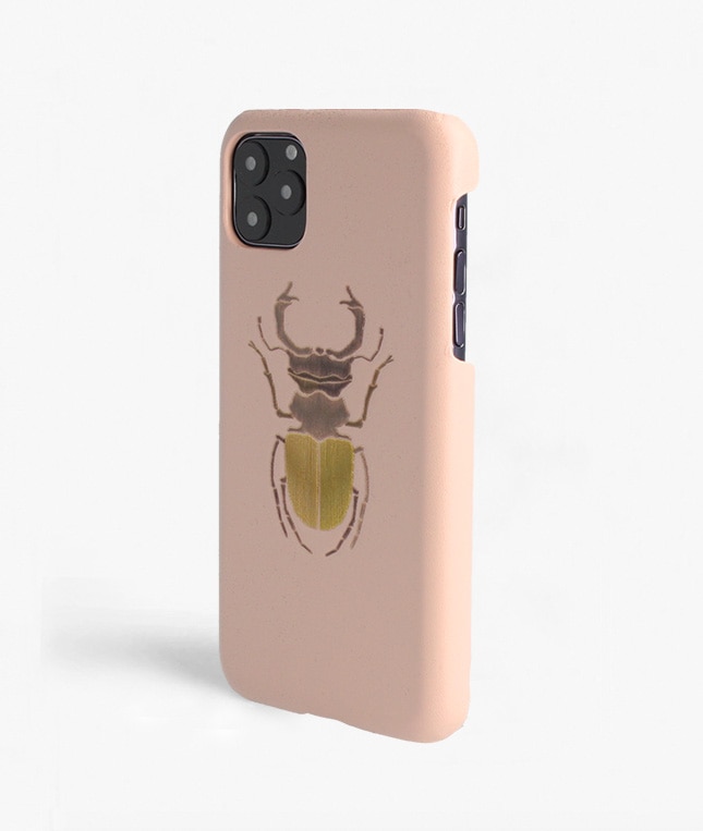 Coque iPhone 11 Pro Max Beetle Calf Dusty Pink