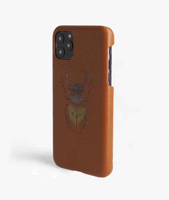 Coque iPhone 11 Pro Max Beetle Calf Dusty Cognac