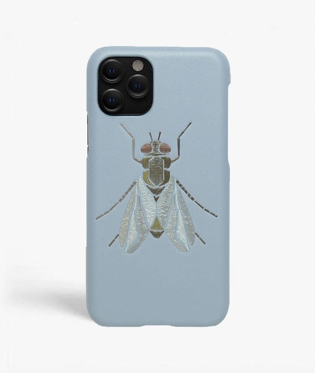 Coque iPhone 11 Pro Max Fly Calf Celeste