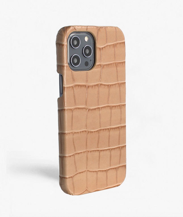 Coque iPhone 12 Pro Max Croco Sand