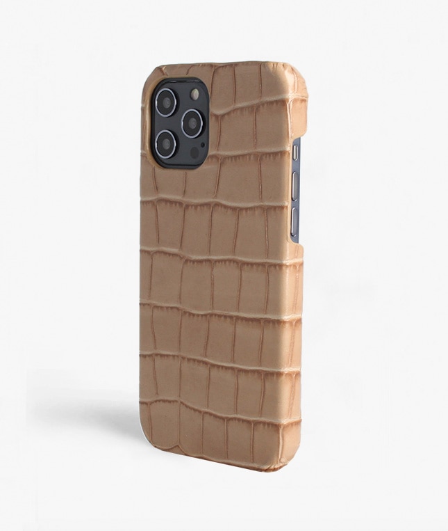 Coque iPhone 12 Pro Max Croco Sand