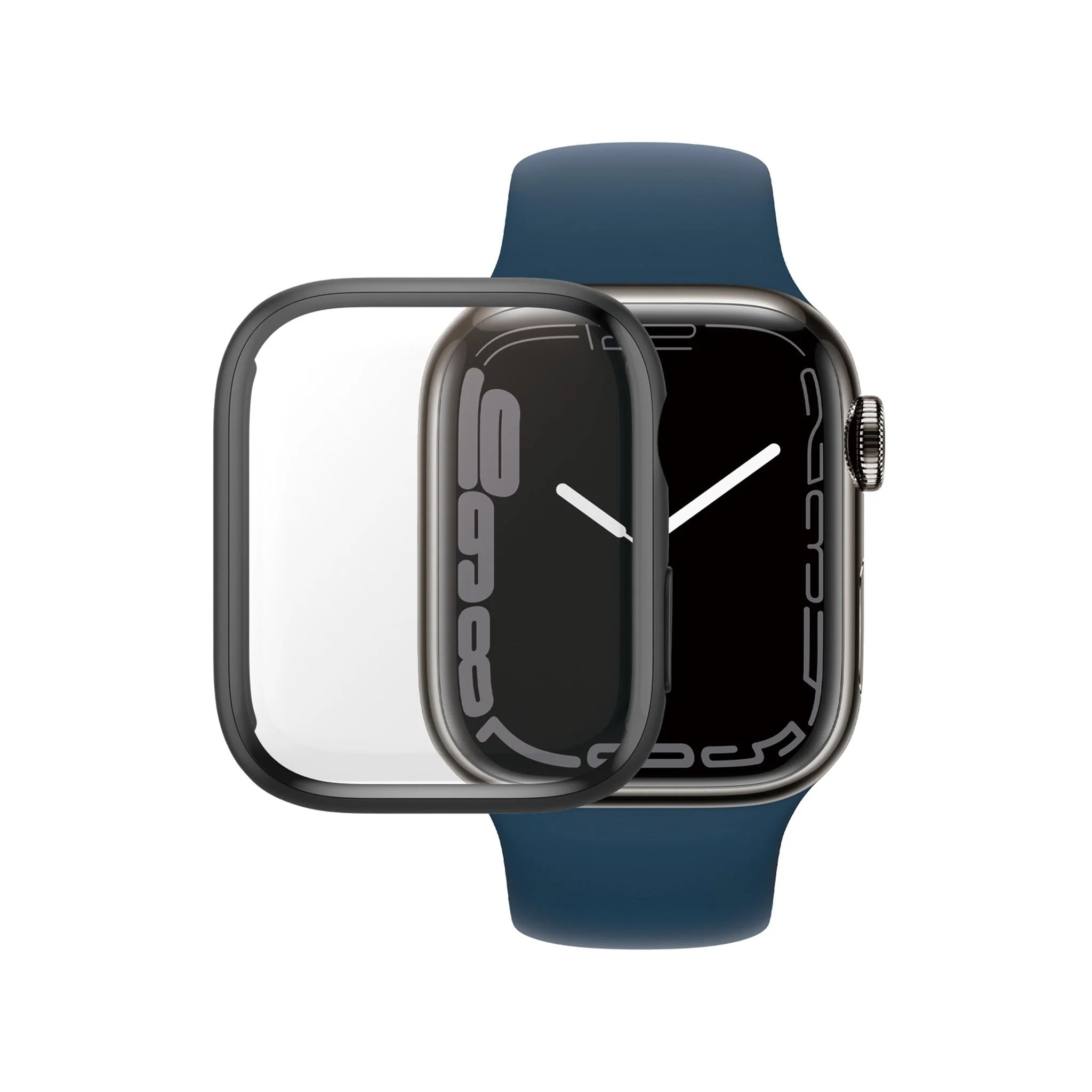 Full Body Coque Apple Watch 45mm Series 8, noir