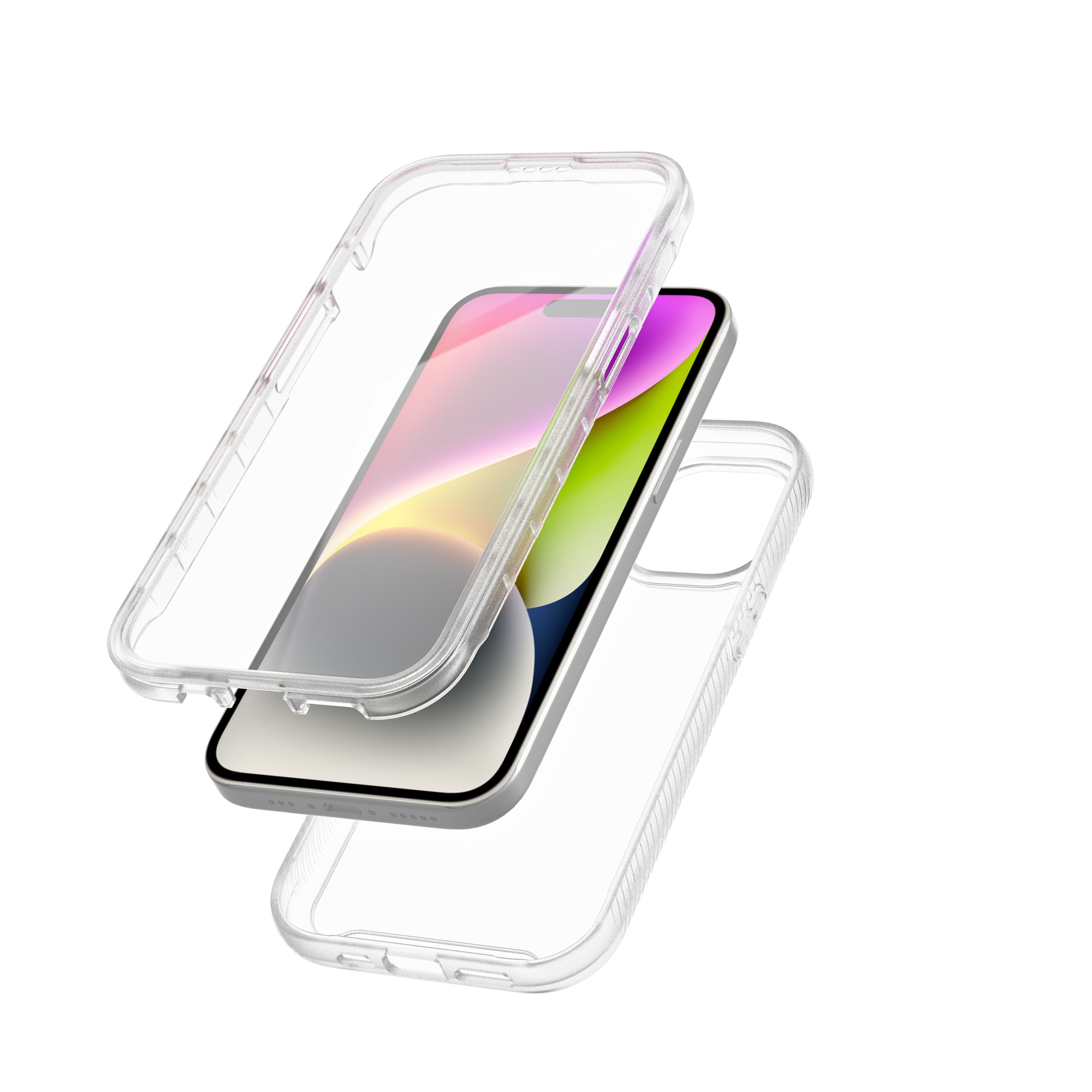 Coque Full Protection iPhone 15 Plus, transparent