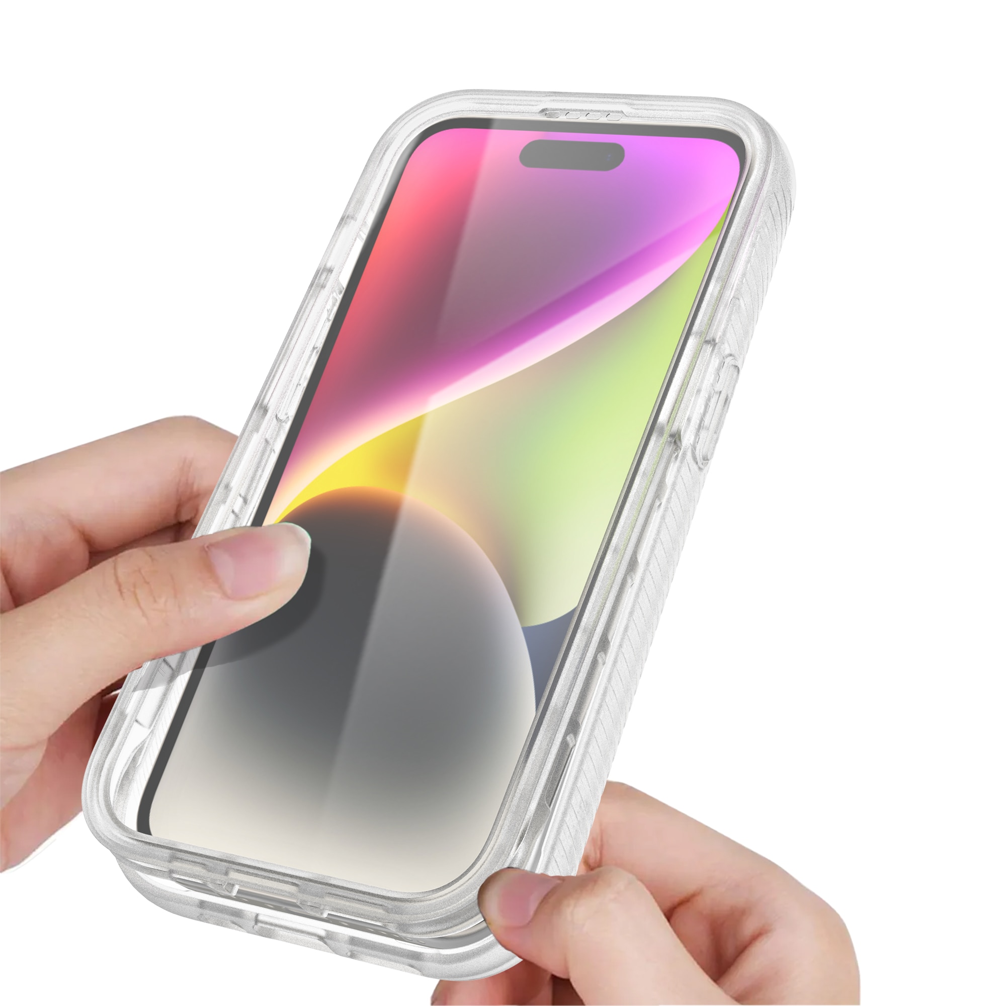 Coque Full Protection iPhone 15 Plus, transparent