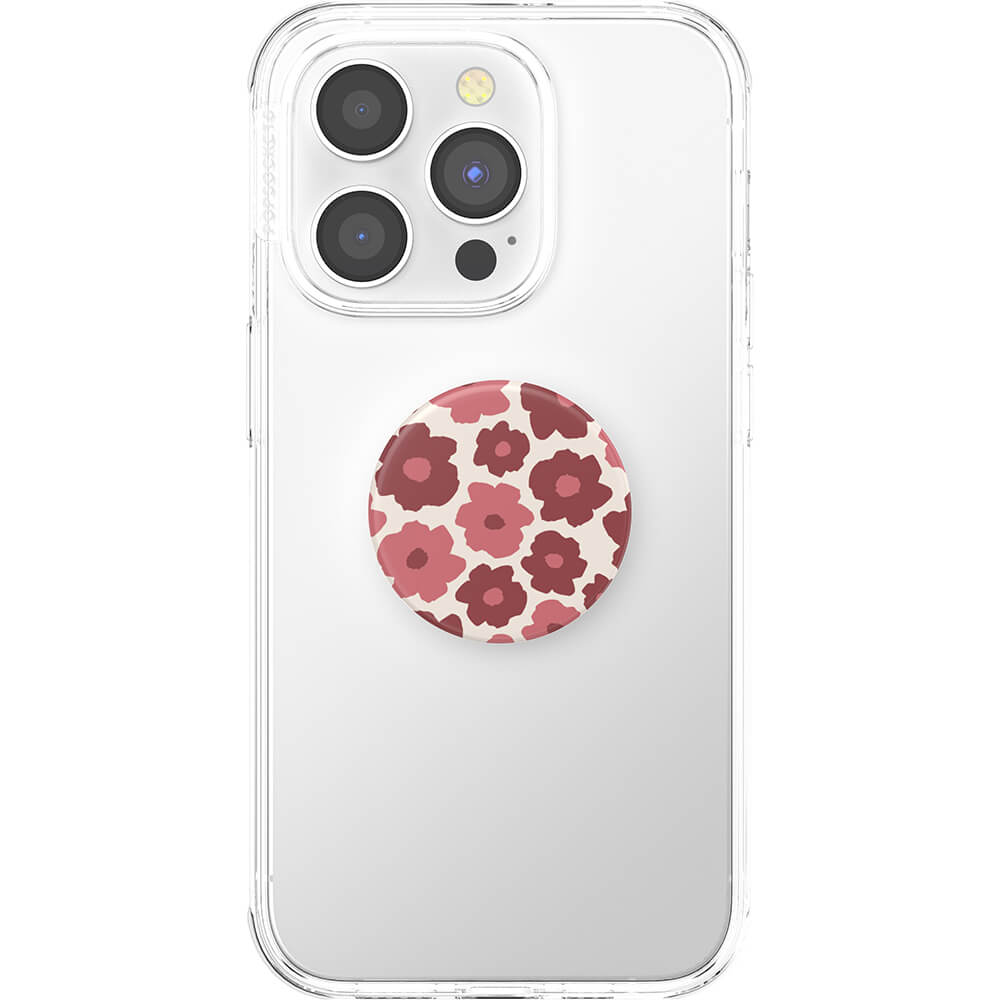 PopGrip Support et Grip pour Smartphone, Mauve Floral