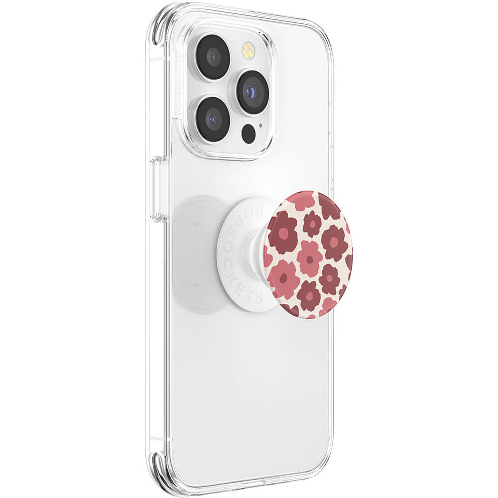 PopGrip Support et Grip pour Smartphone, Mauve Floral