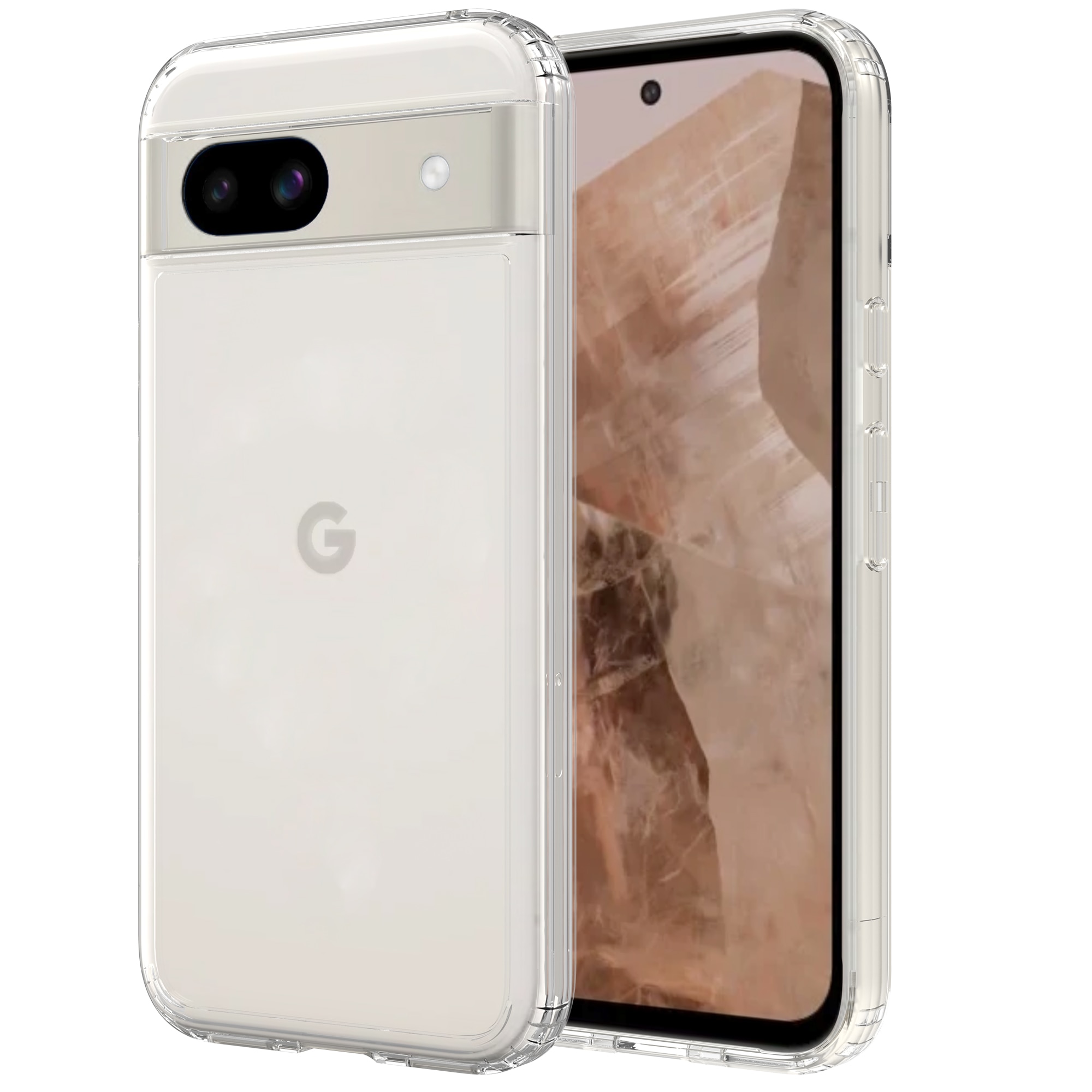 Coque Hybride Crystal Hybrid Google Pixel 8a, transparent