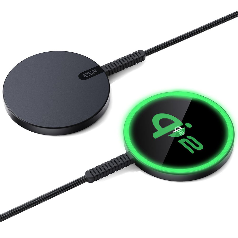 HaloLock Mini Qi2 MagSafe Magnetic Wireless Charger, noir
