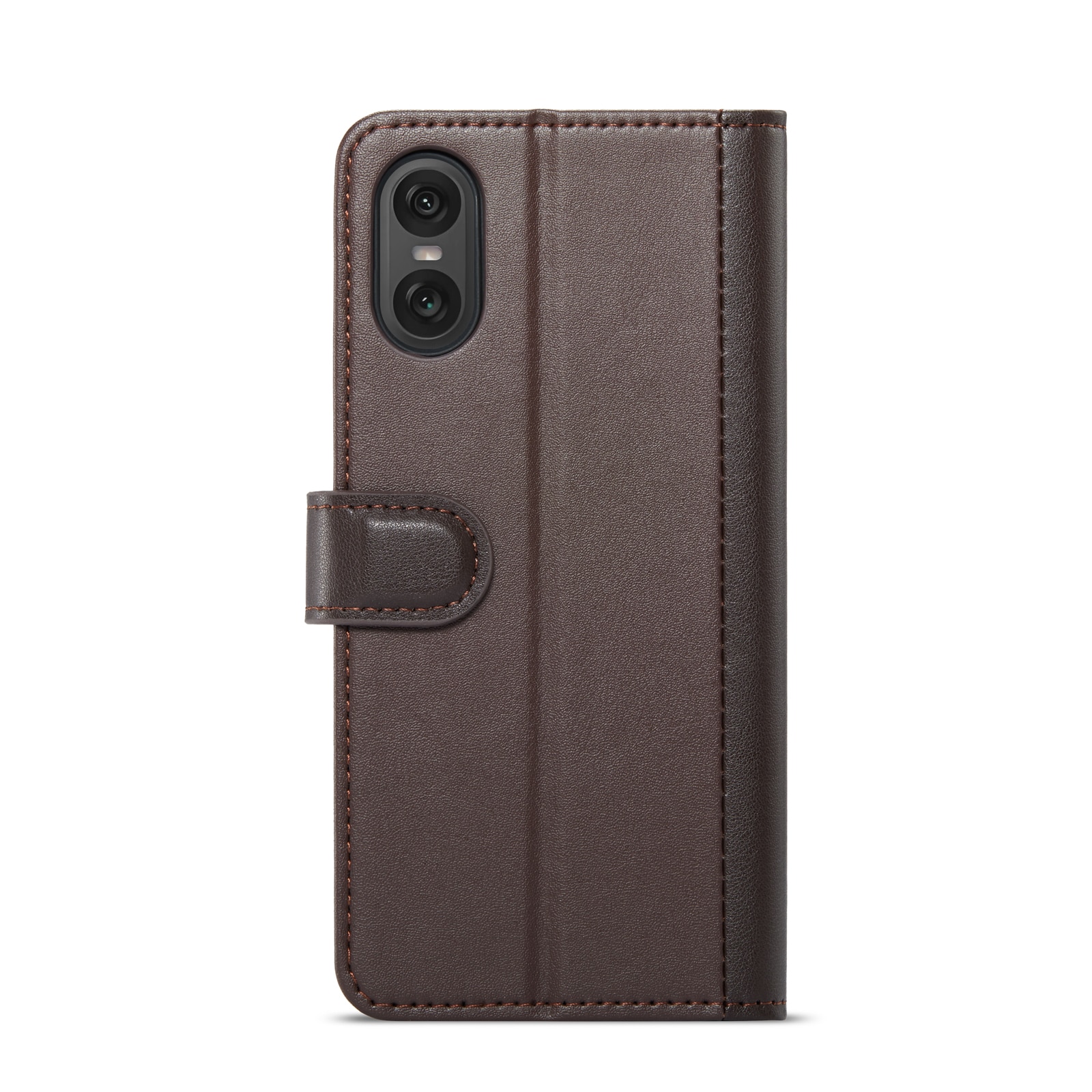 Étui en cuir veritable Sony Xperia 10 VI, marron