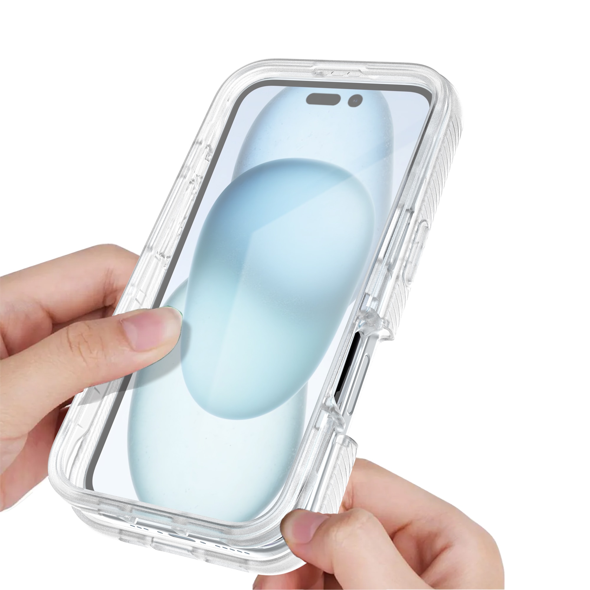 Coque Full Protection iPhone 16, transparent