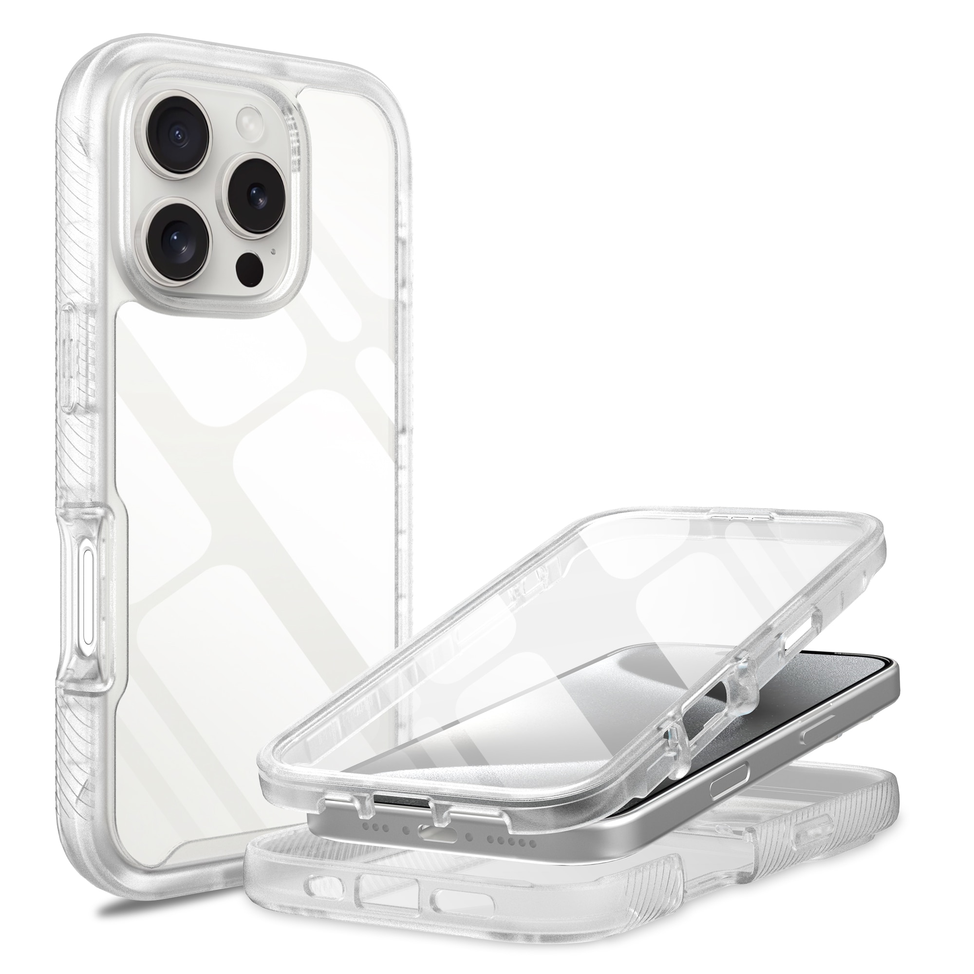 Coque Full Protection iPhone 16 Pro Max, transparent