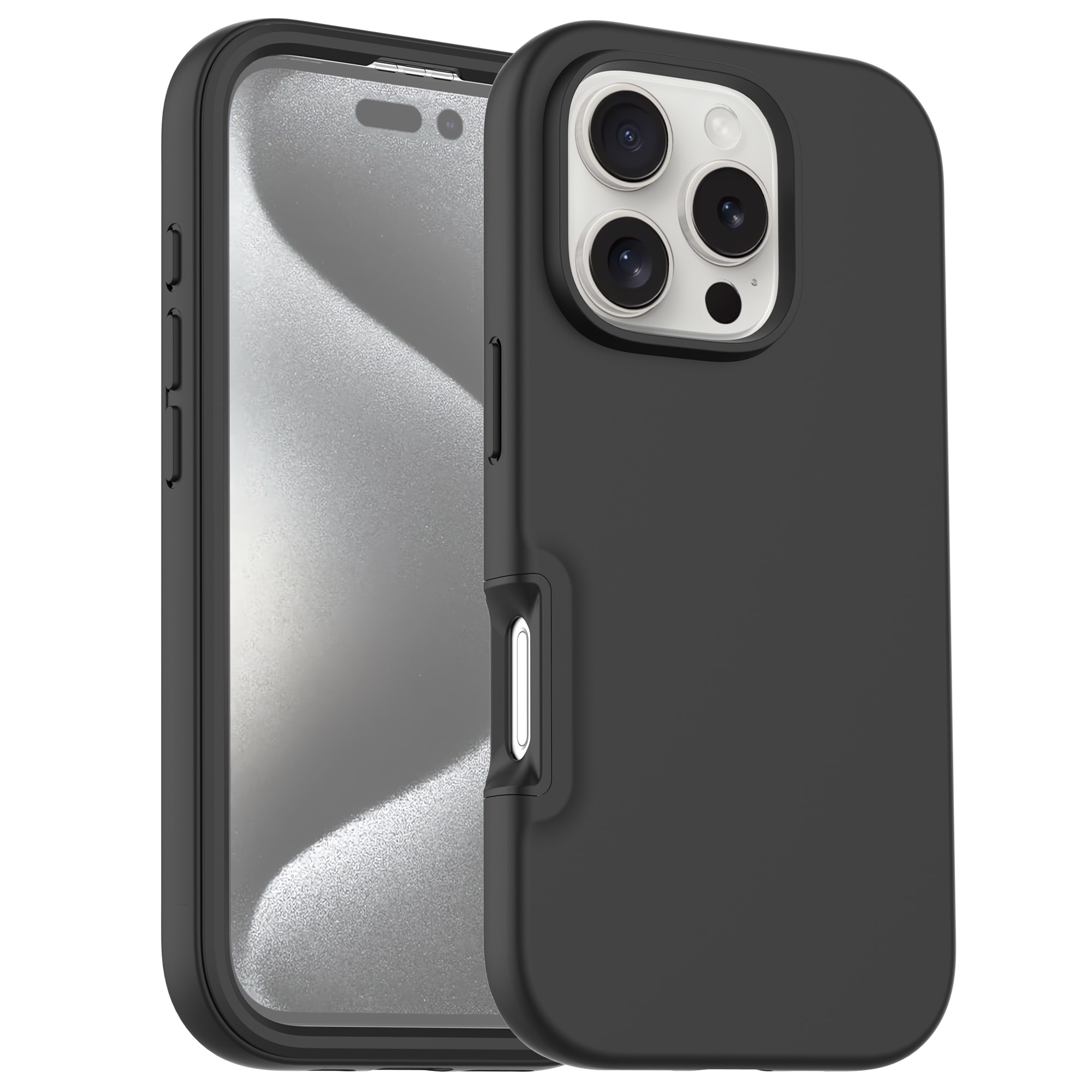 Coque Full Protection iPhone 16 Pro, noir