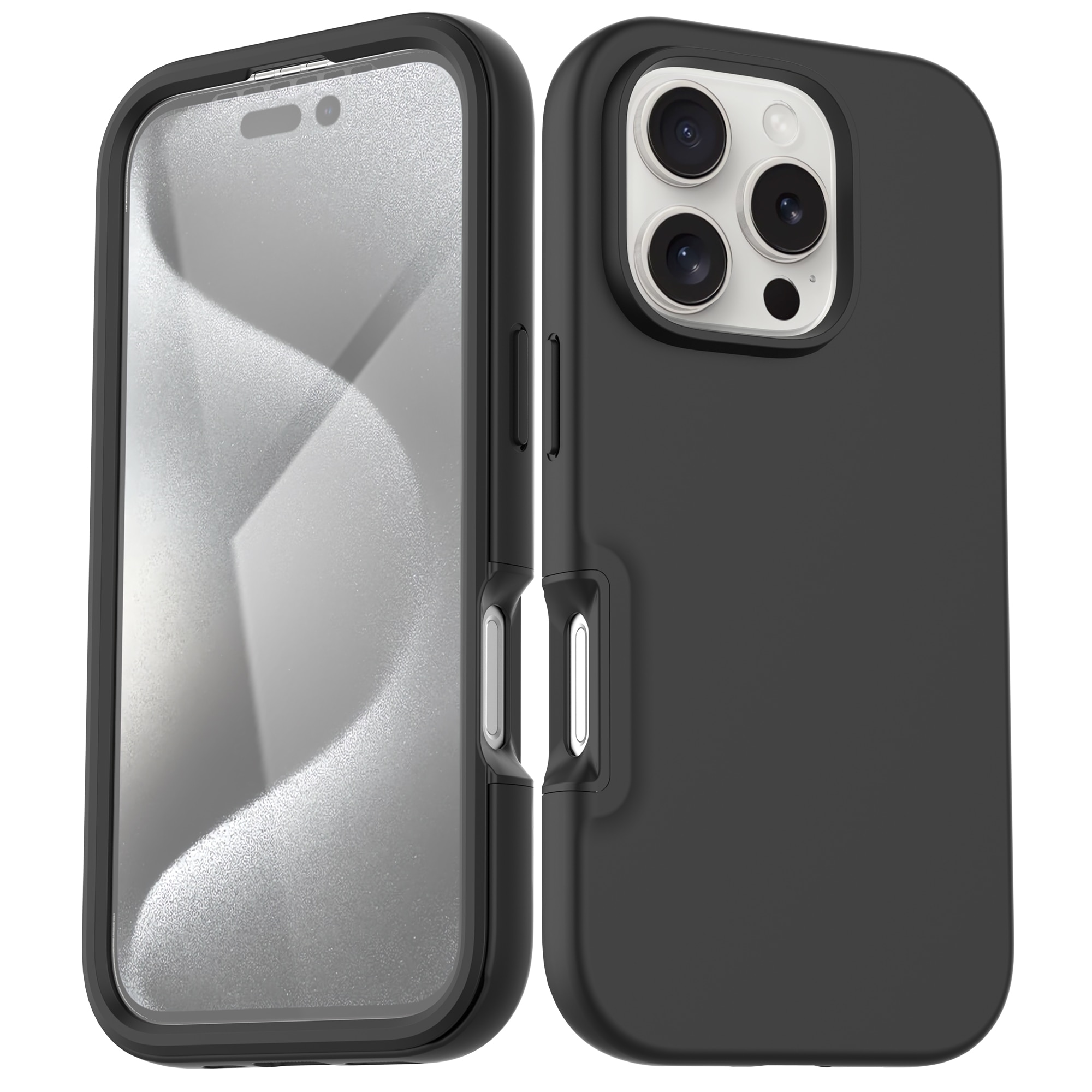 Coque Full Protection iPhone 16 Pro Max, noir