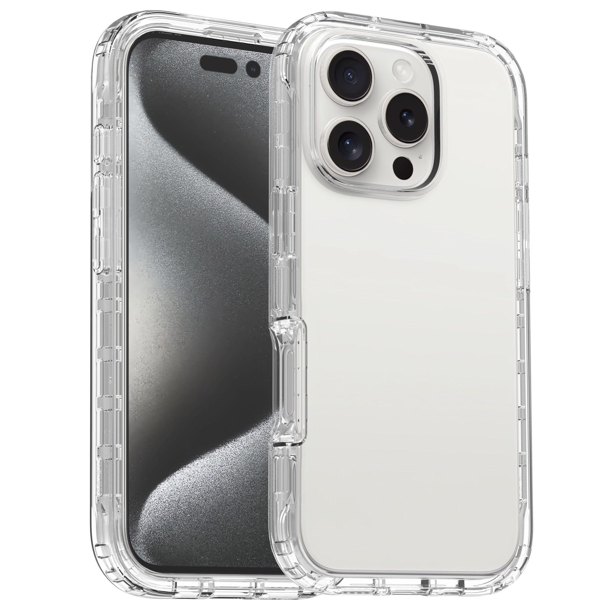 Coque de couverture complète iPhone 16 Pro, transparent