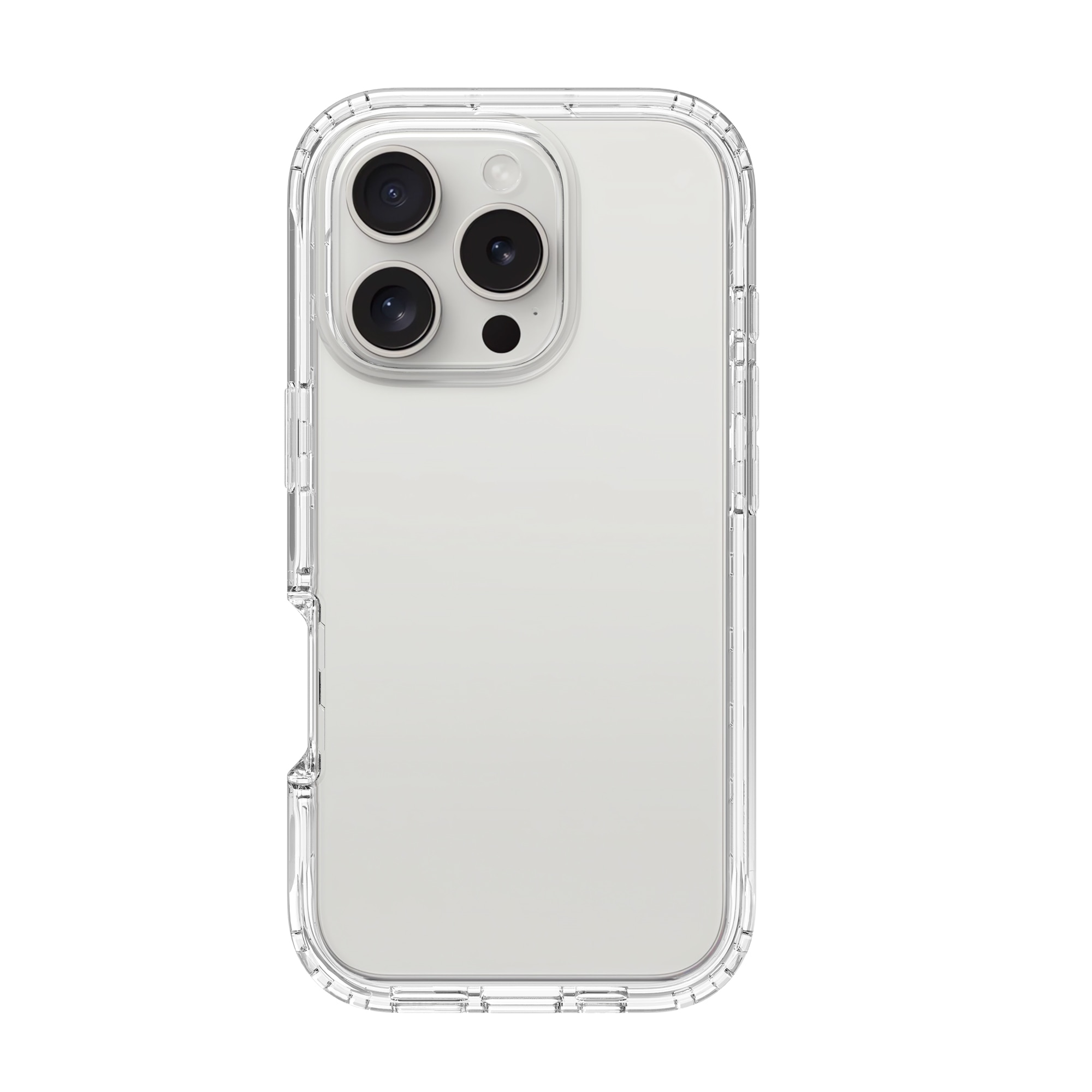 Coque de couverture complète iPhone 16 Pro, transparent