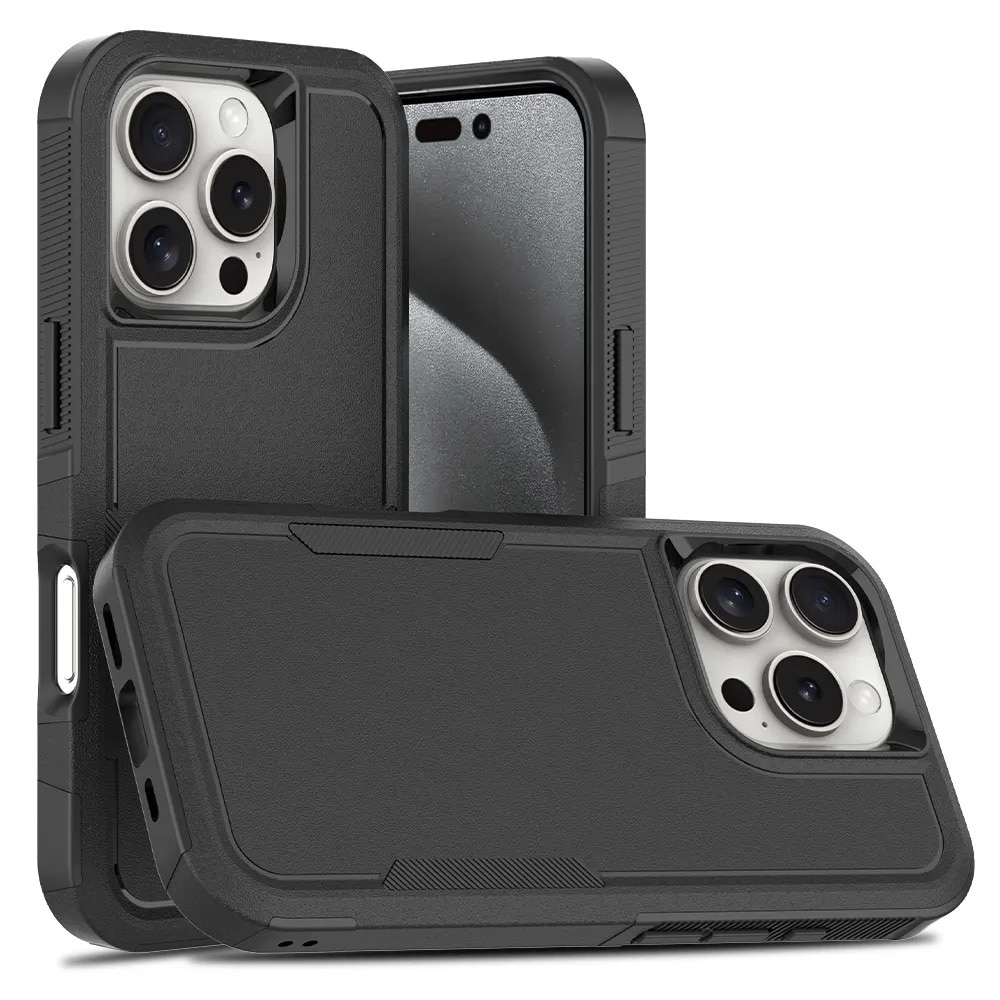 Coque hybride Off-road iPhone 16 Pro Max, noir