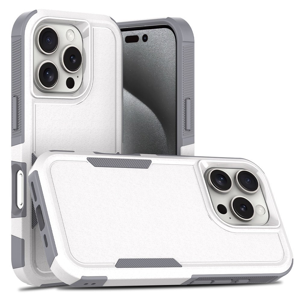 Coque hybride Off-road iPhone 16 Pro Max, blanc