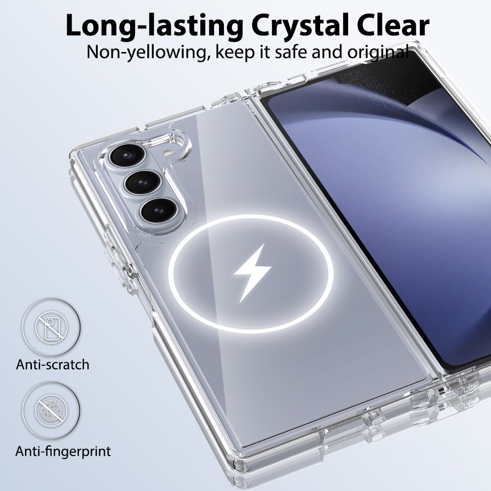 Coque hybride MagSafe Samsung Galaxy Z Fold 6, transparent