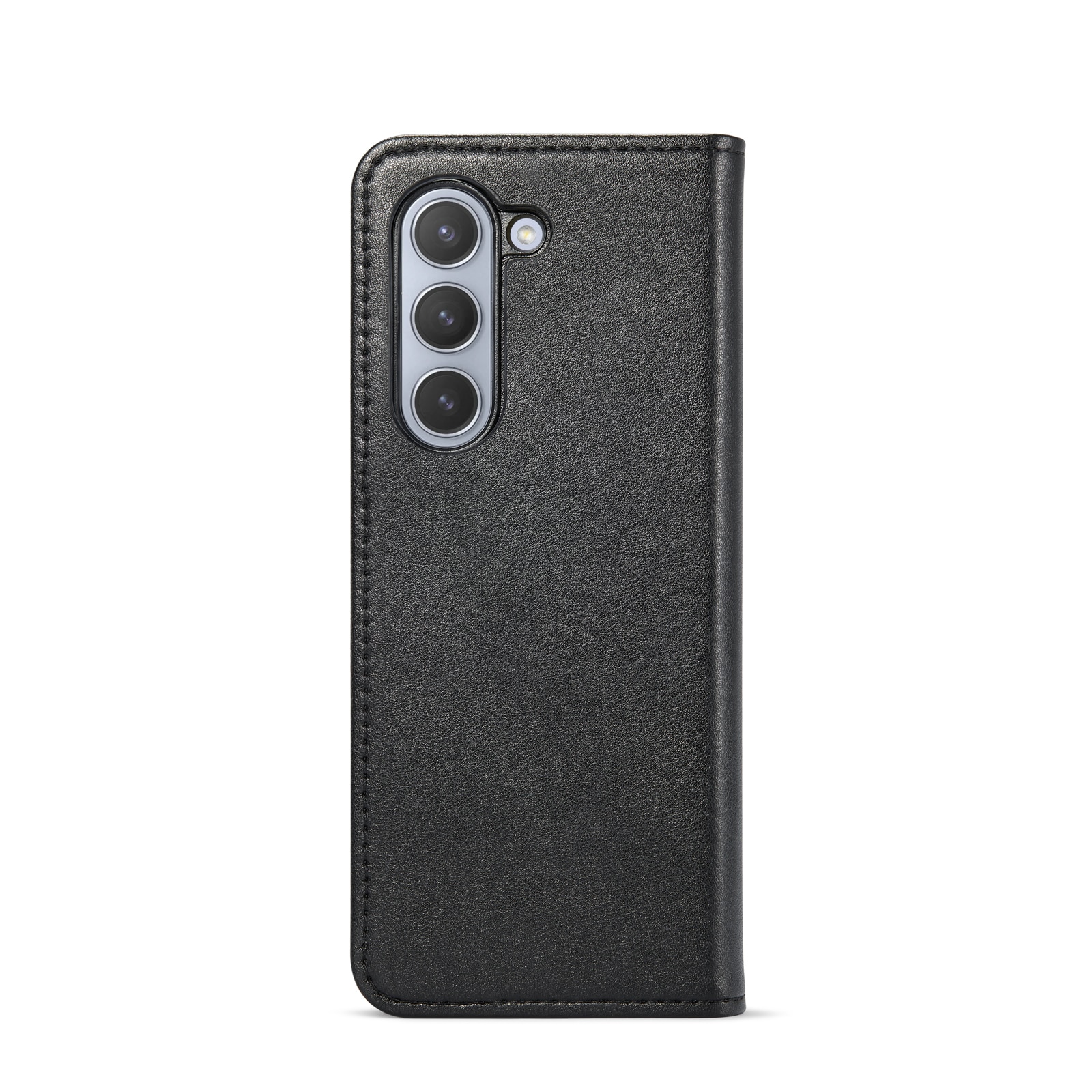 Étui en cuir veritable Samsung Galaxy Z Fold 6, noir