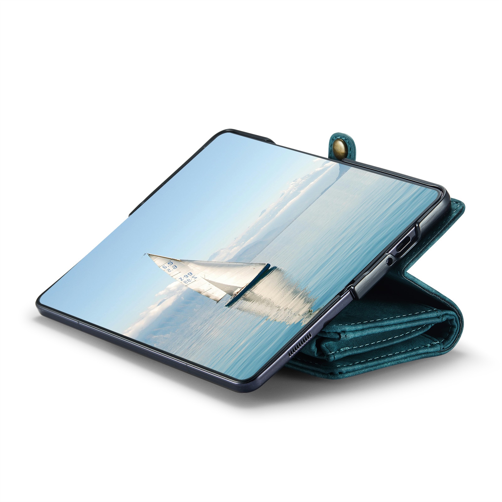 Étui portefeuille multi-cartes Samsung Galaxy Z Fold 6,  bleu