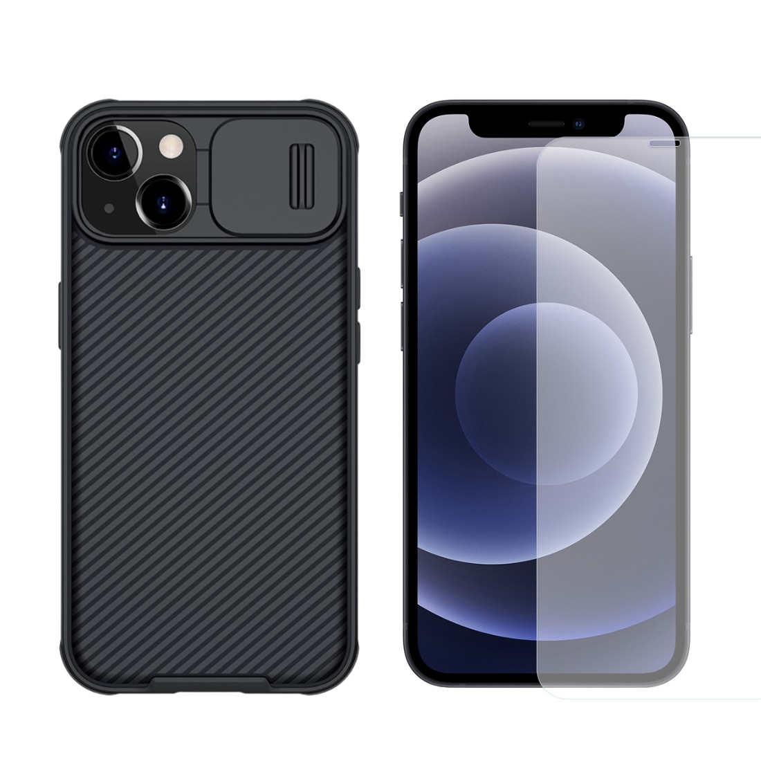 Kit pour iPhone 13 : Coque CamShield et protecteur d’écran