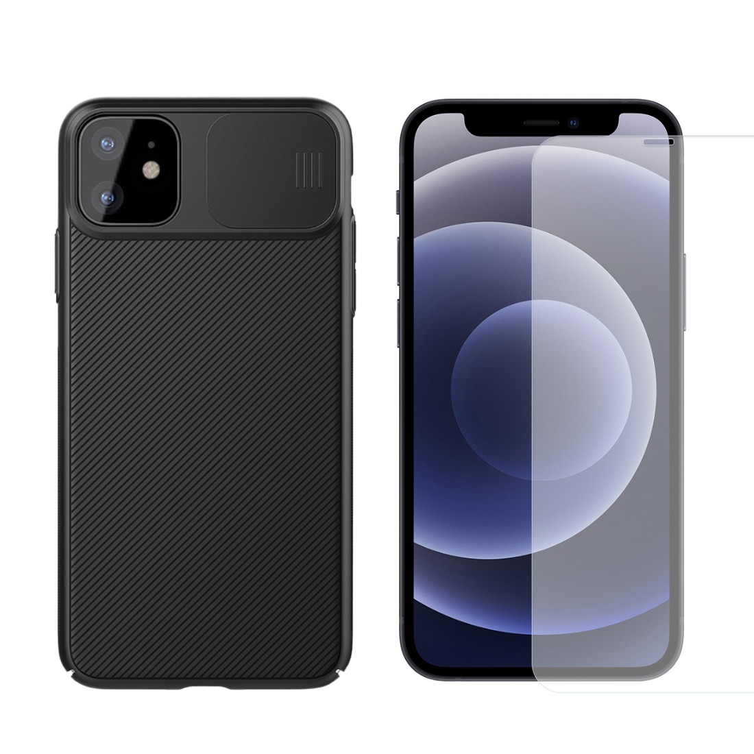 Kit pour iPhone 11 : Coque CamShield et protecteur d’écran