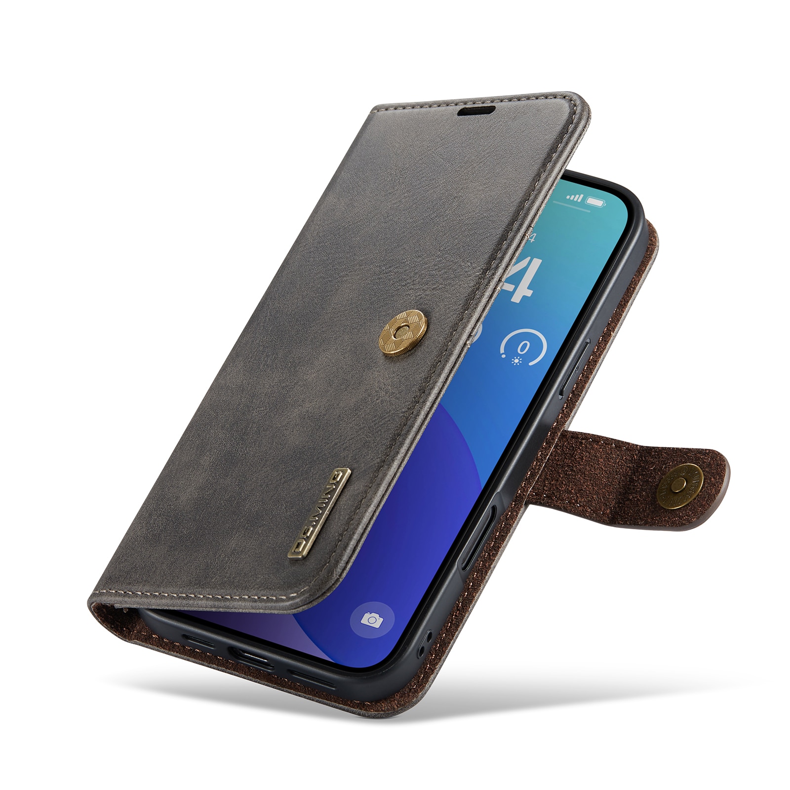 Étui portefeuille Magnet Wallet iPhone 16 Pro, Brown