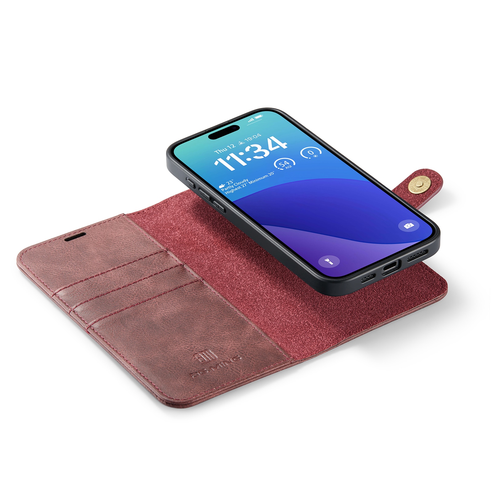 Étui portefeuille Magnet Wallet iPhone 16 Pro, Red