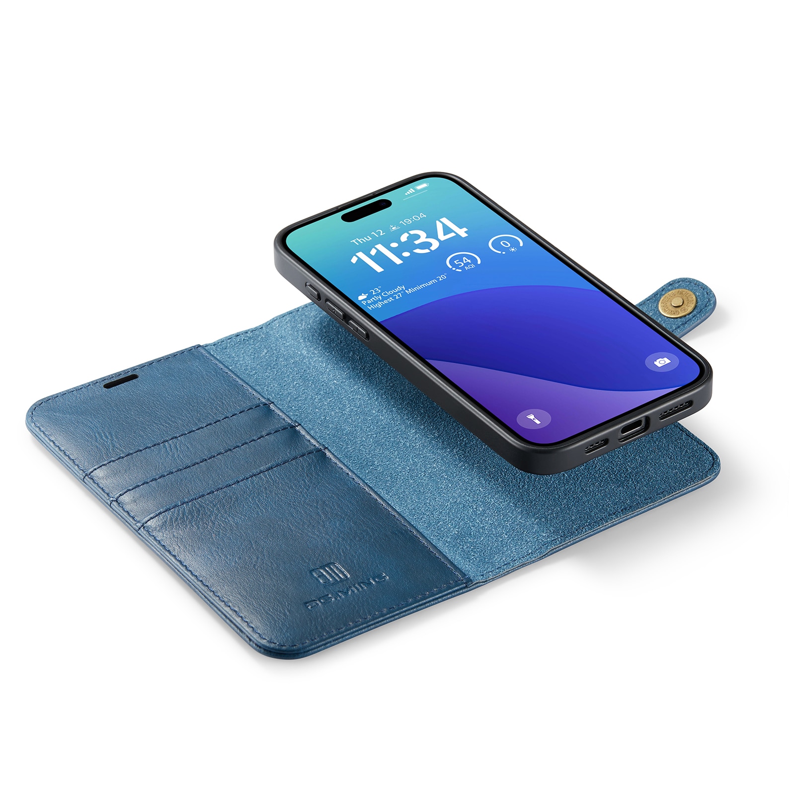 Étui portefeuille Magnet Wallet iPhone 16 Pro, Blue