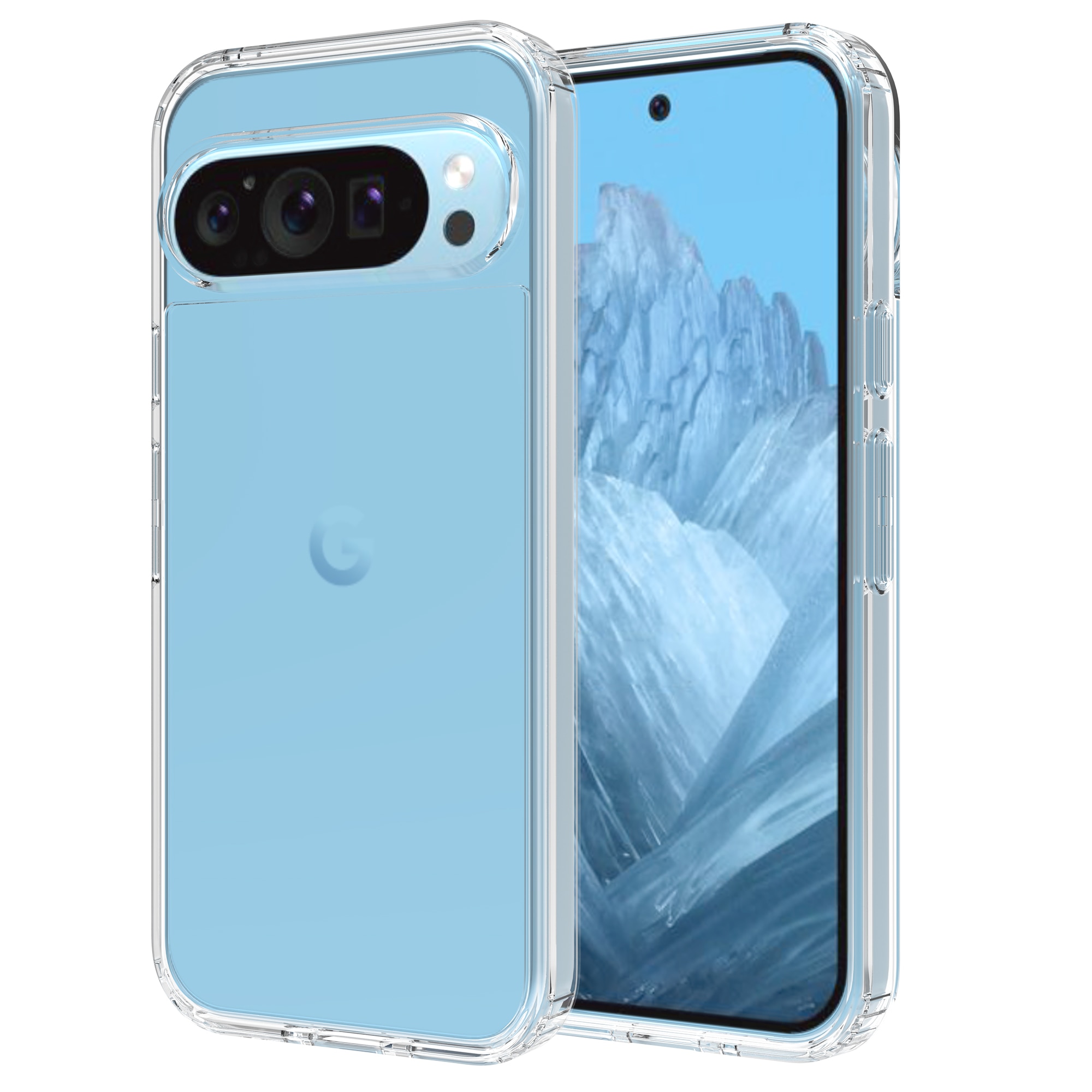 Coque Hybride Crystal Hybrid Google Pixel 9 Pro, transparent