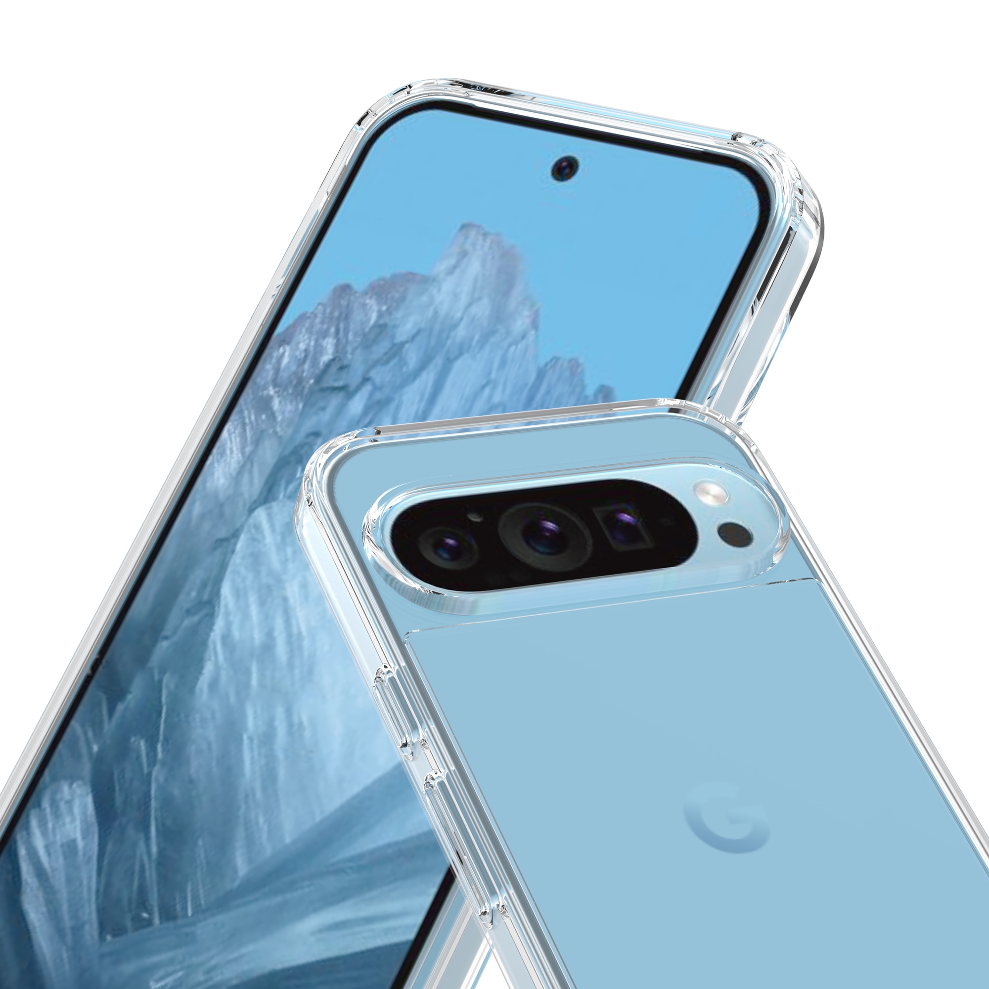 Coque Hybride Crystal Hybrid Google Pixel 9 Pro, transparent