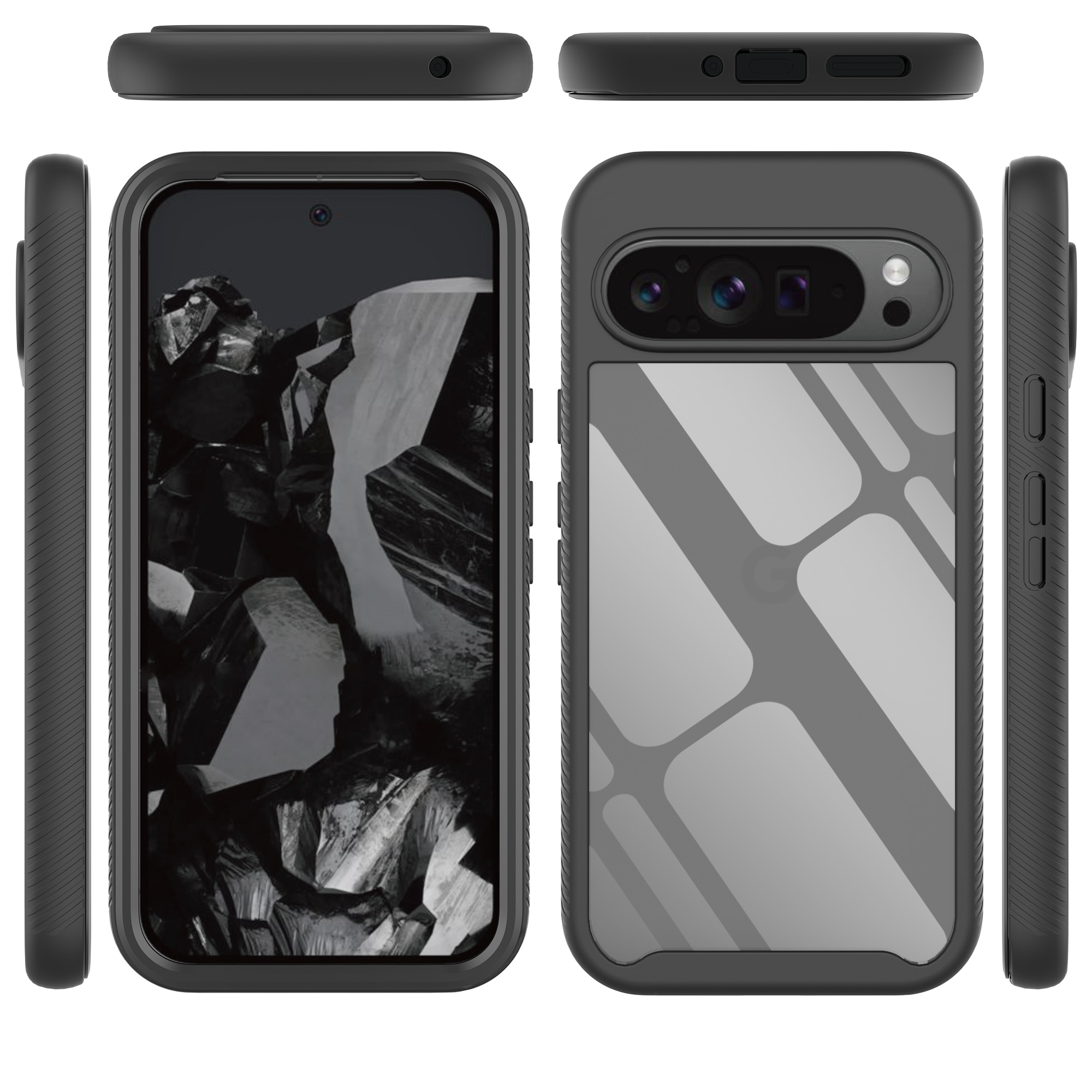 Coque Full Protection Google Pixel 9 Pro XL, noir