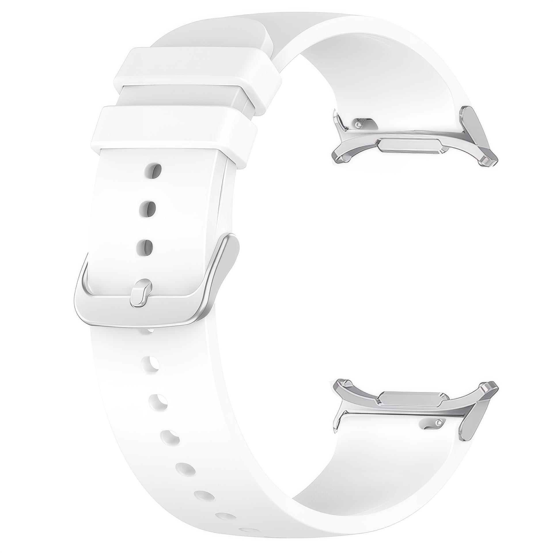 Bracelet en silicone pour Samsung Galaxy Watch Ultra 47mm, blanc