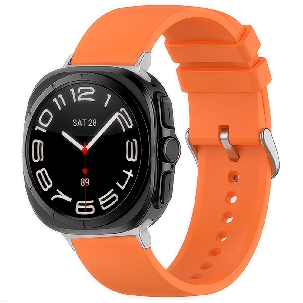 Bracelet en silicone pour Samsung Galaxy Watch Ultra 47mm, orange