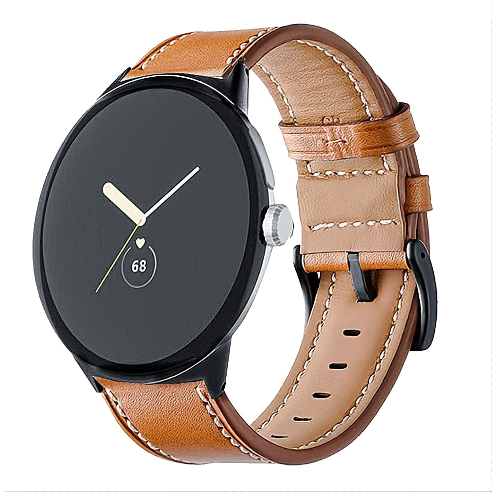 Bracelet en cuir Google Pixel Watch 3 41mm, cognac