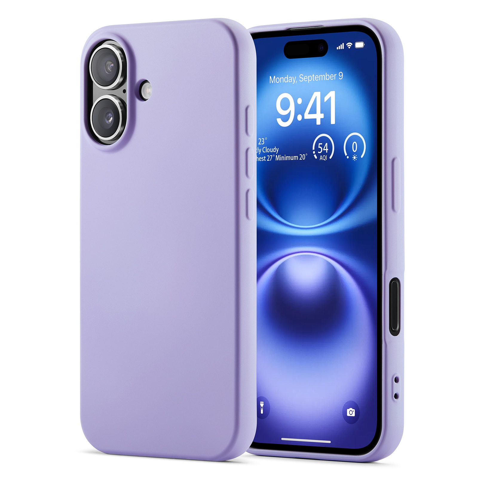 Coque TPU résistante aux chocs iPhone 16 Pro Max, Violet