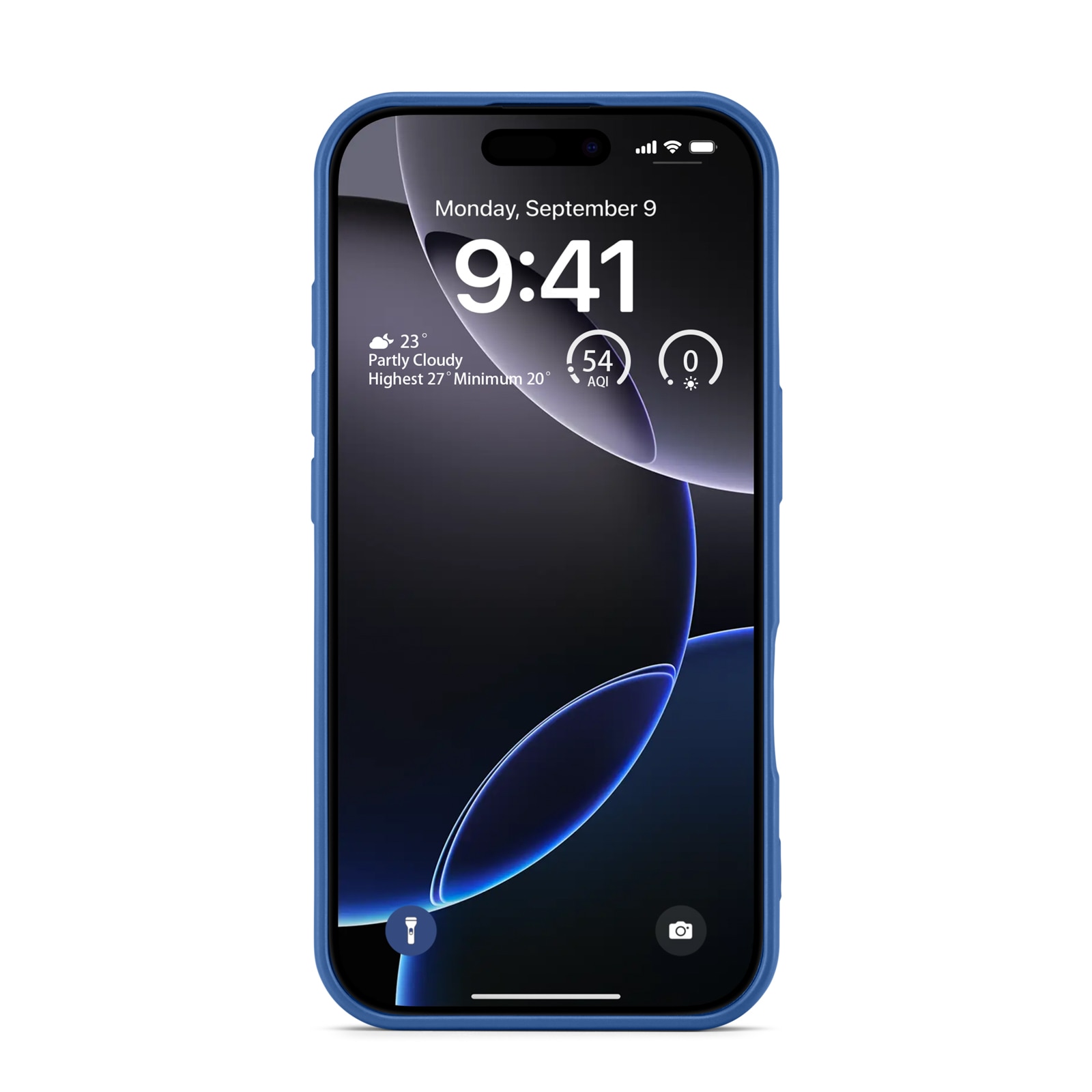 Coque TPU iPhone 16 Pro, bleu