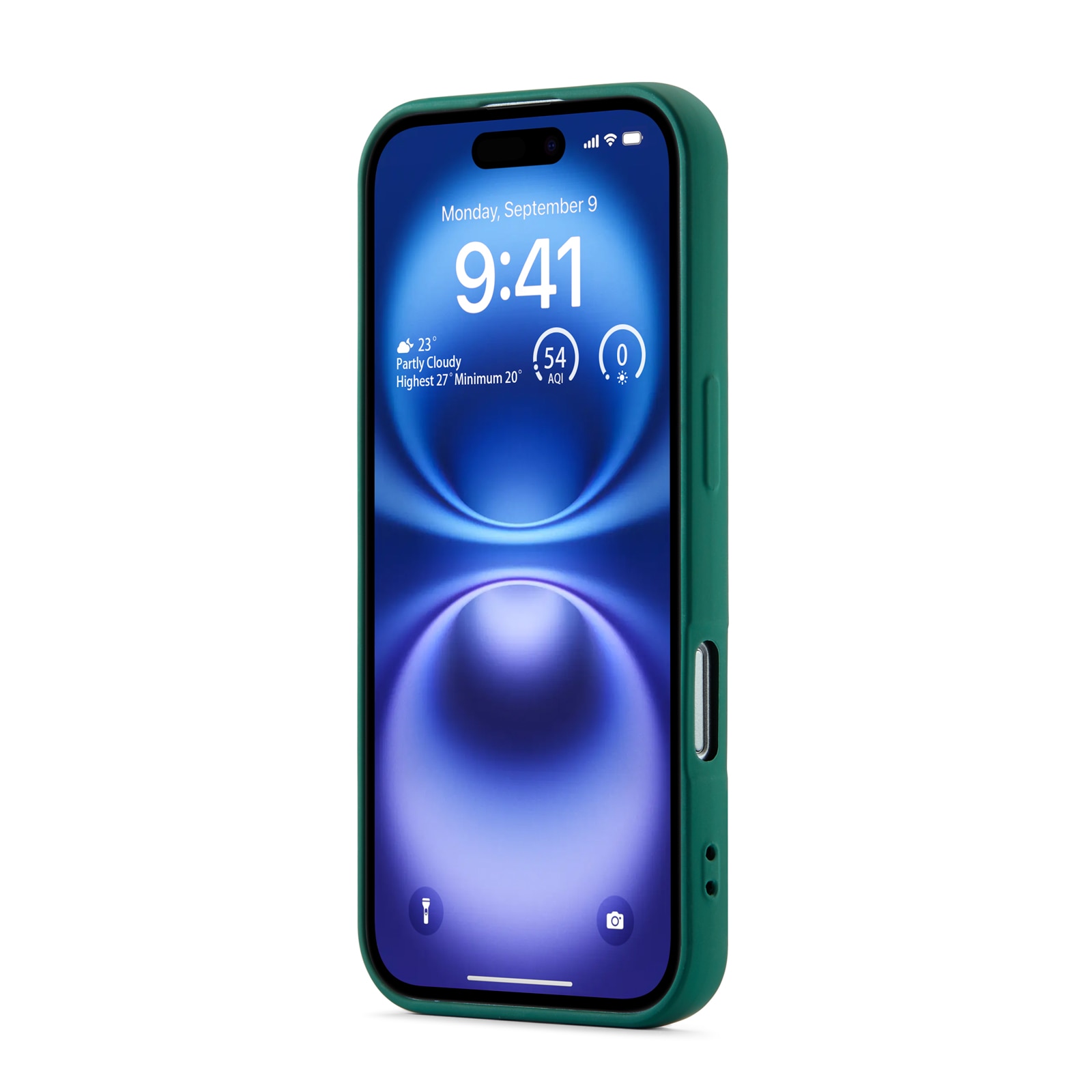 Coque TPU iPhone 16 Pro Max, vert foncé