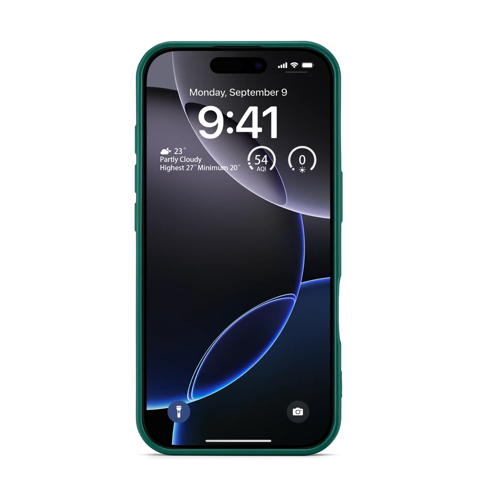 Coque TPU iPhone 16 Pro Max, vert foncé