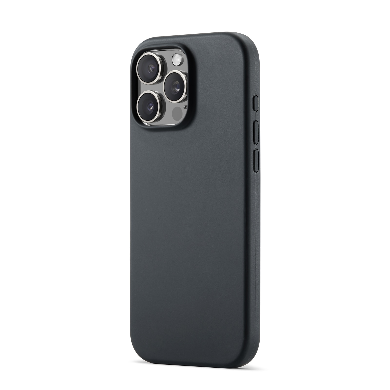 Coque en silicone iPhone 16 Pro, noir