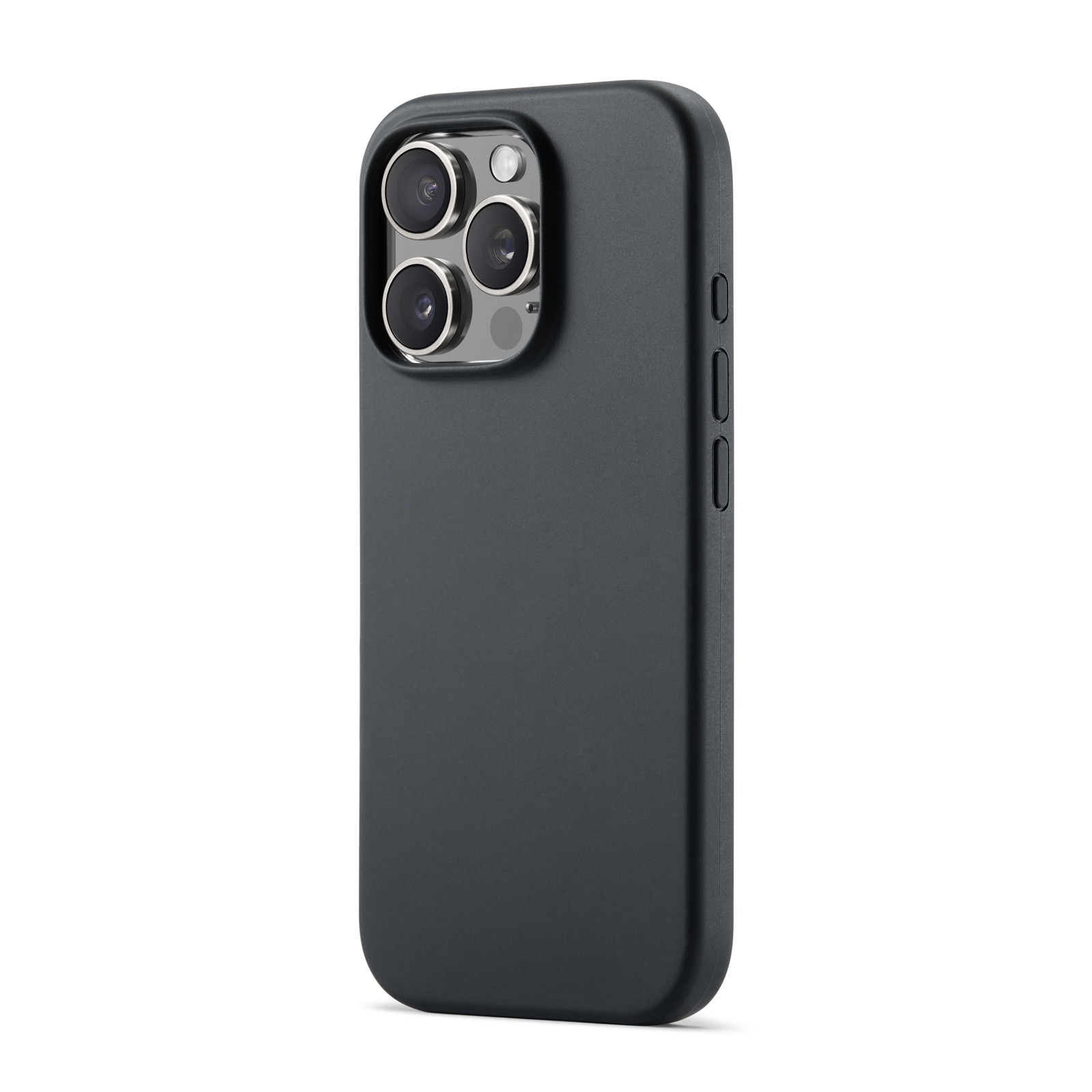 Coque en silicone iPhone 16 Pro Max, noir