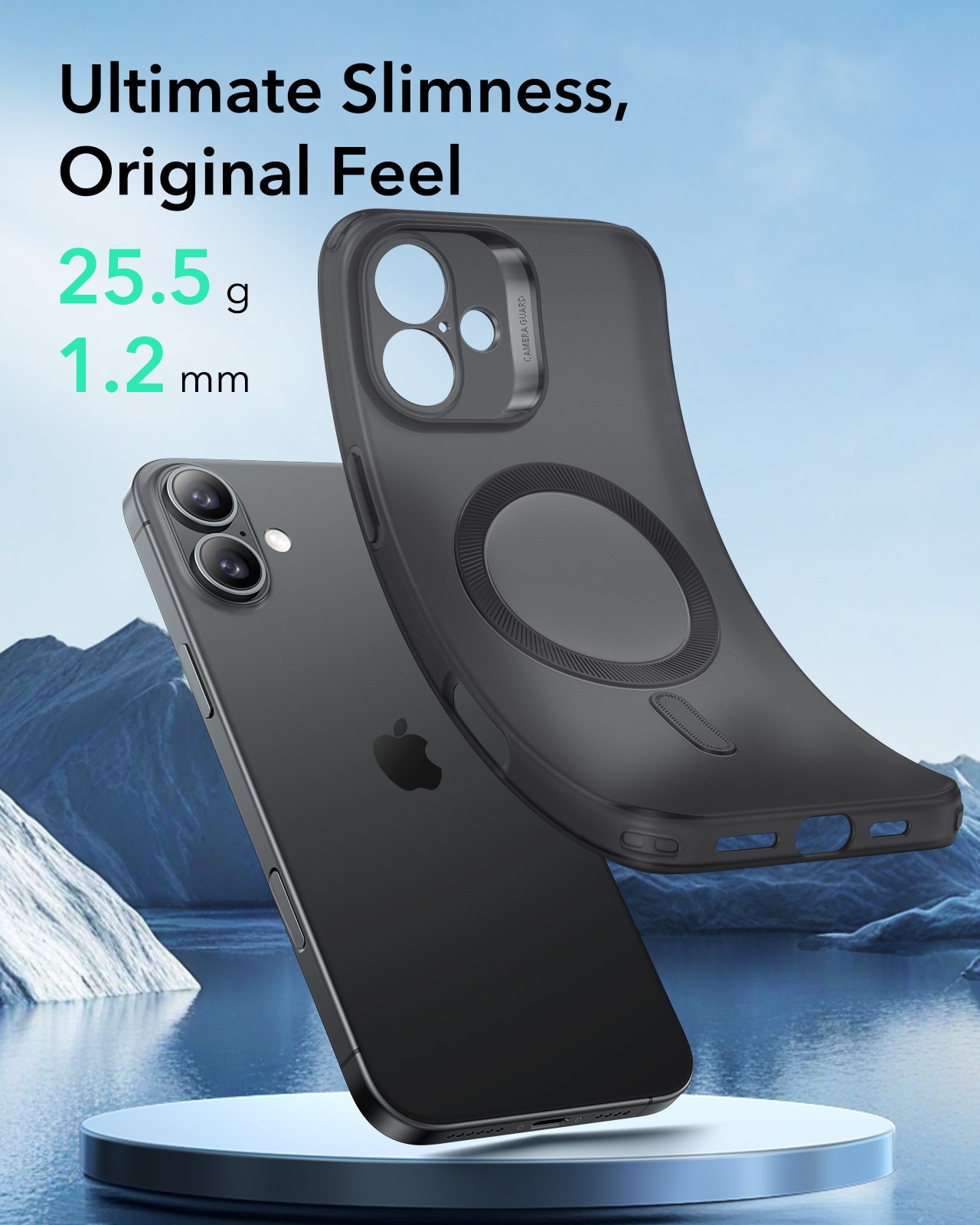 Coque Project Zero iPhone 16, Frosted Black