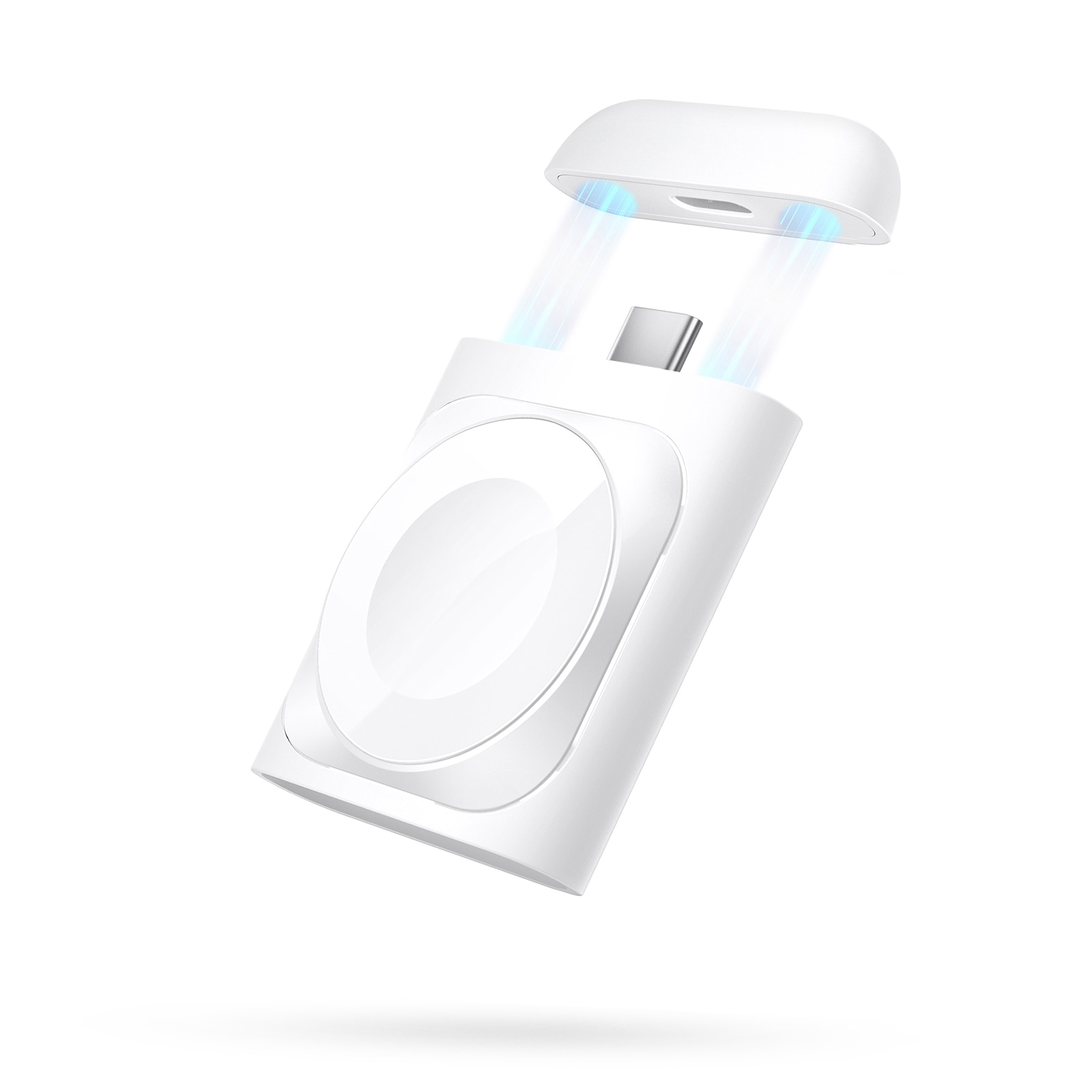 Chargeur portable pour Apple Watch, blanc