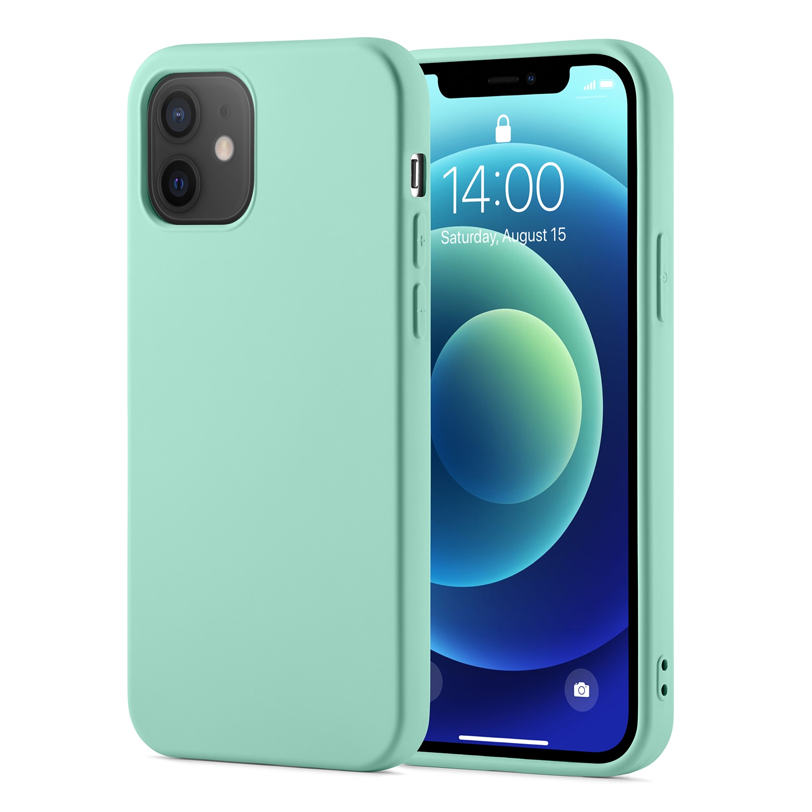 Coque TPU iPhone 12/iPhone 12 Pro, vert