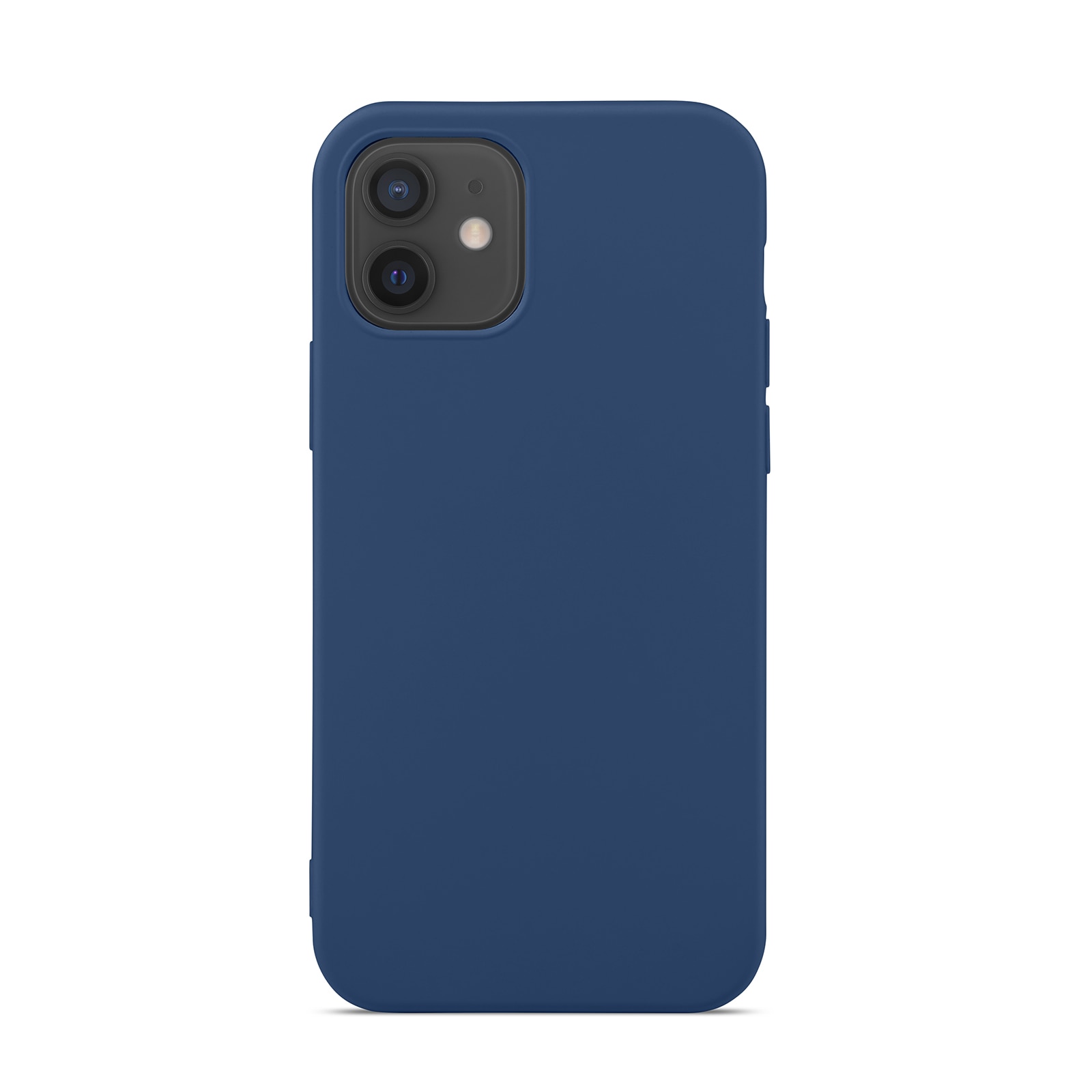 Coque TPU iPhone 12/iPhone 12 Pro, bleu foncé