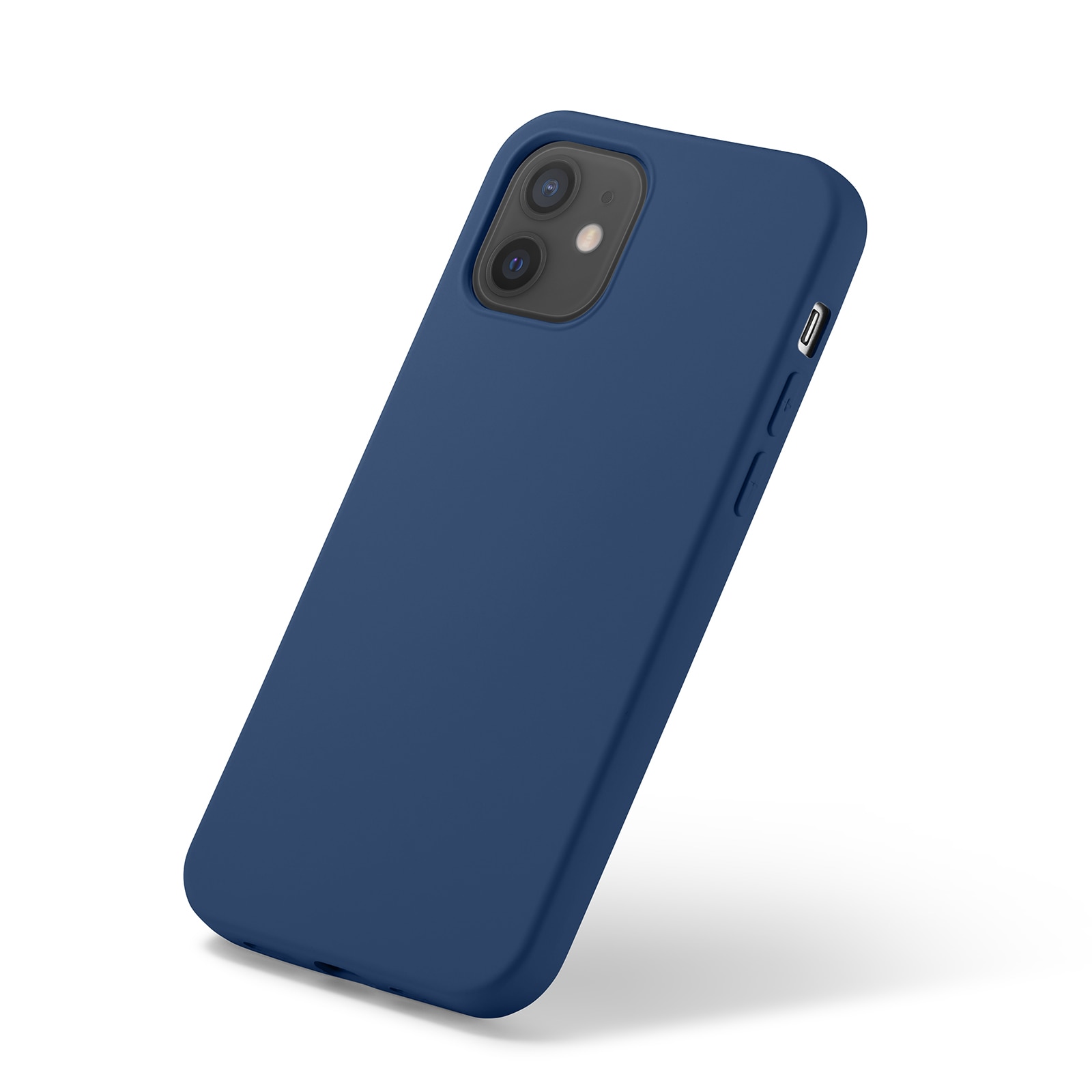 Coque TPU iPhone 12/iPhone 12 Pro, bleu foncé